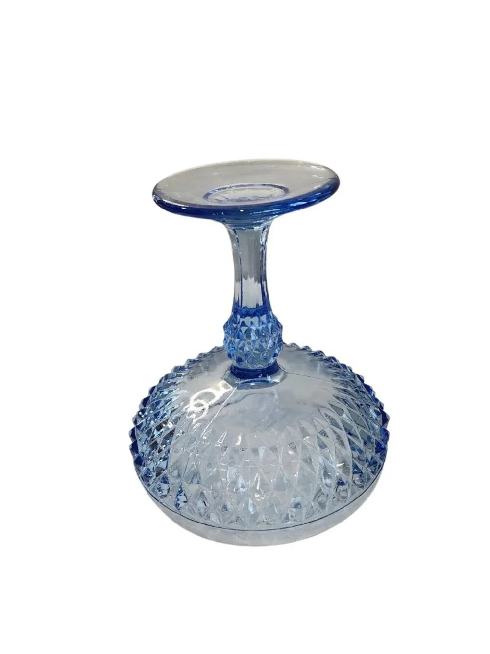 Vintage Indiana Glass Company candy Bowl Ice Blue 1960's